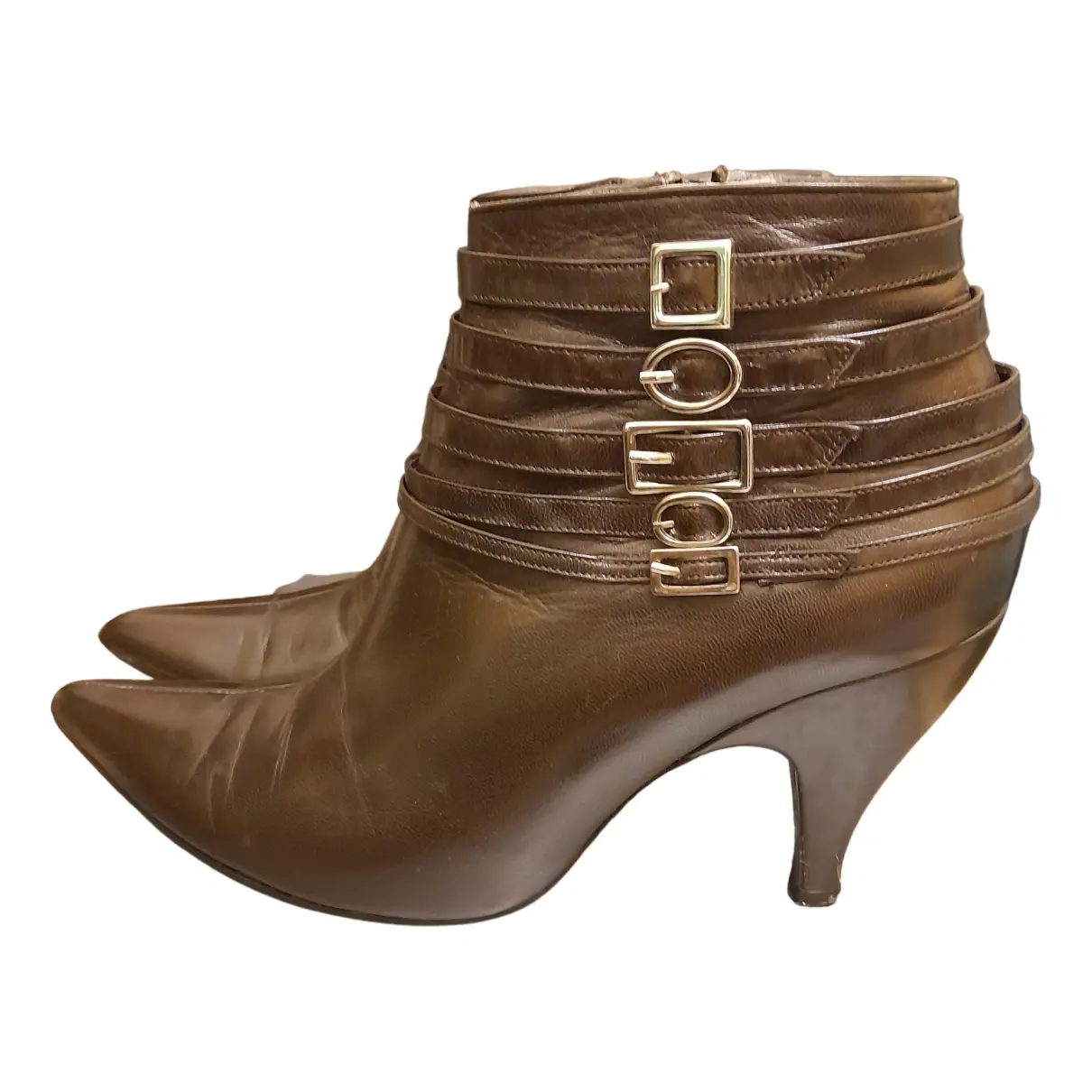 Leather ankle boots Charles Jourdan