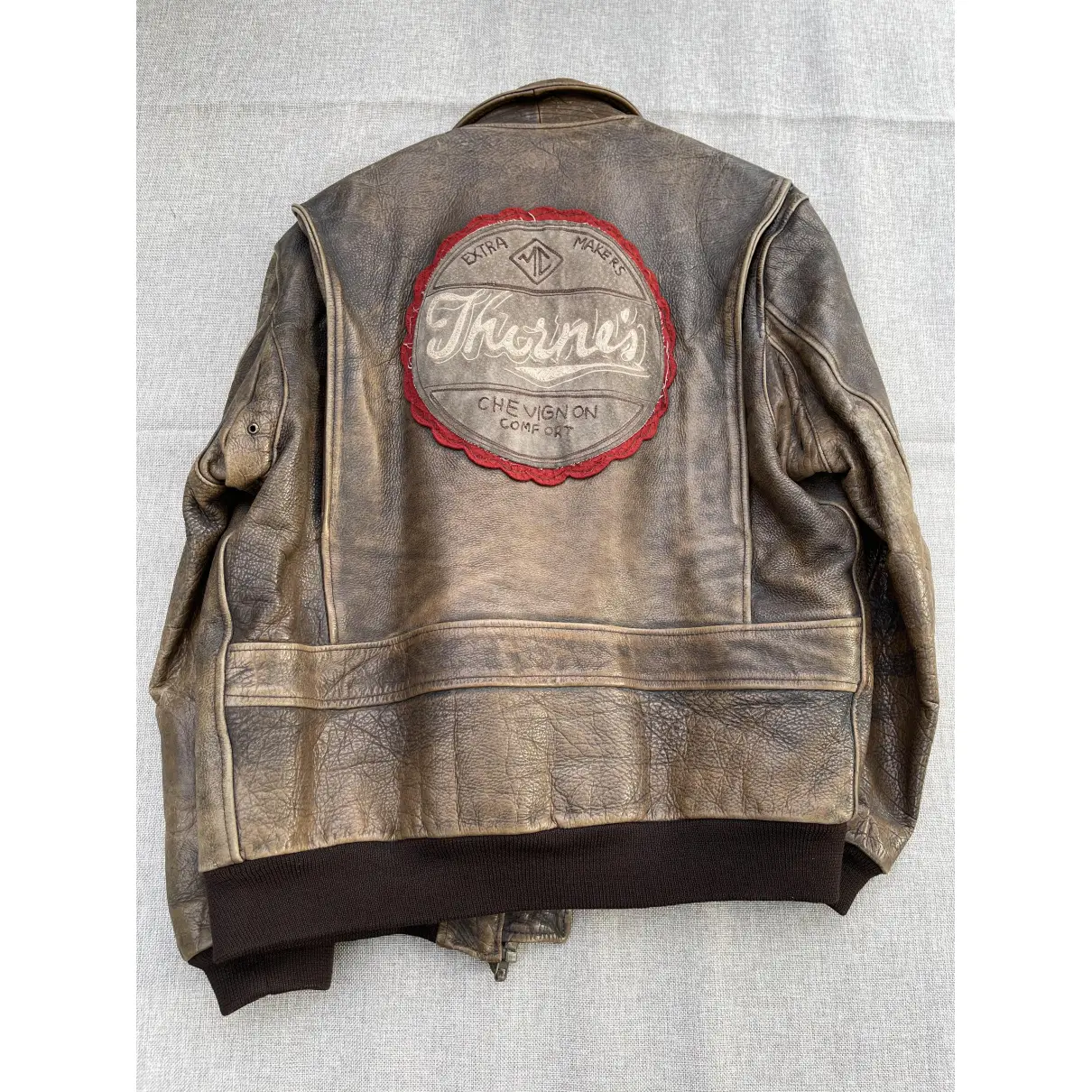 Buy Chevignon Leather jacket online - Vintage