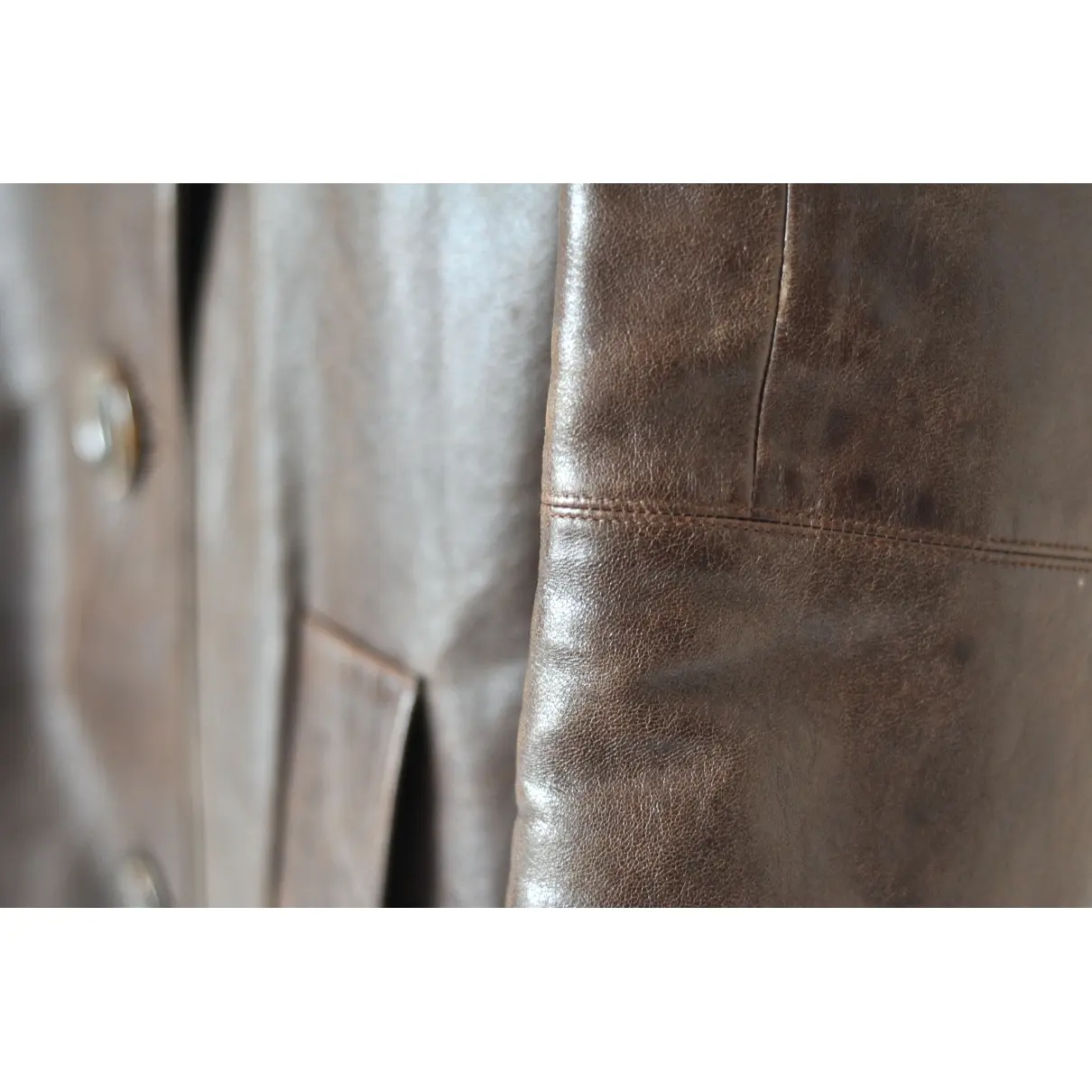 Leather coat Chloé - Vintage