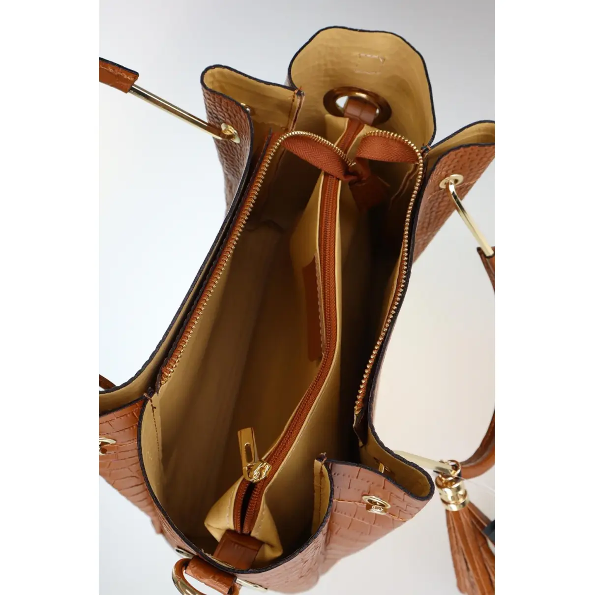 Leather handbag Christian Laurier