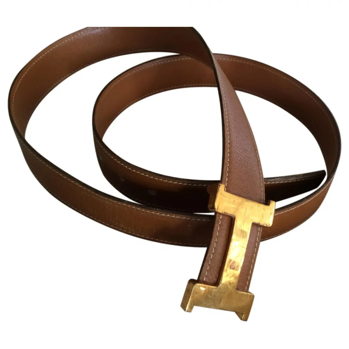 Brown Leather Belt Hermès - Vintage
