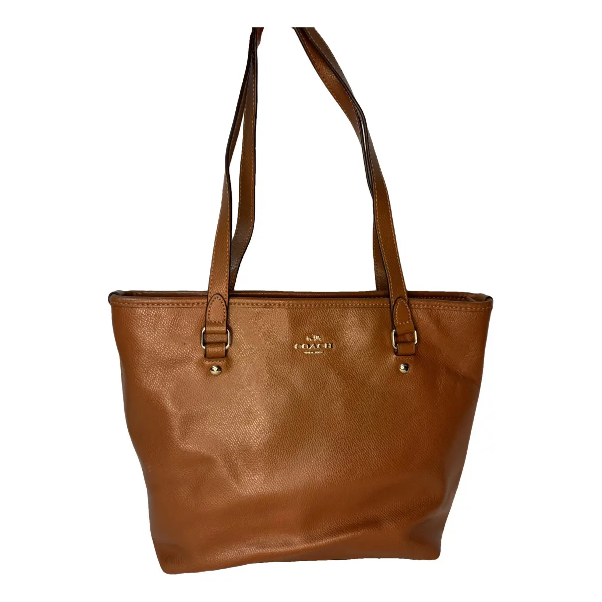 CITY ZIP TOTE leather tote