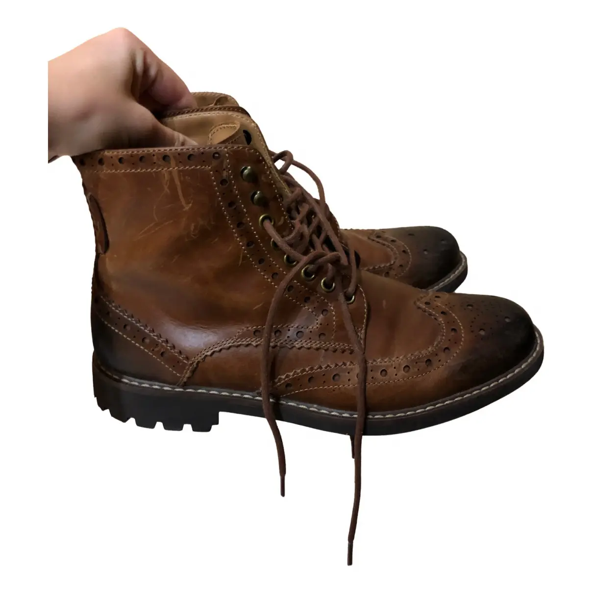 Buy Clarks Leather boots online