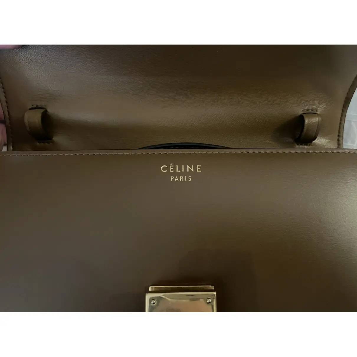 Classic leather crossbody bag Celine
