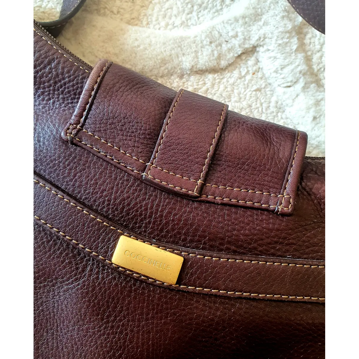 Leather crossbody bag Coccinelle - Vintage