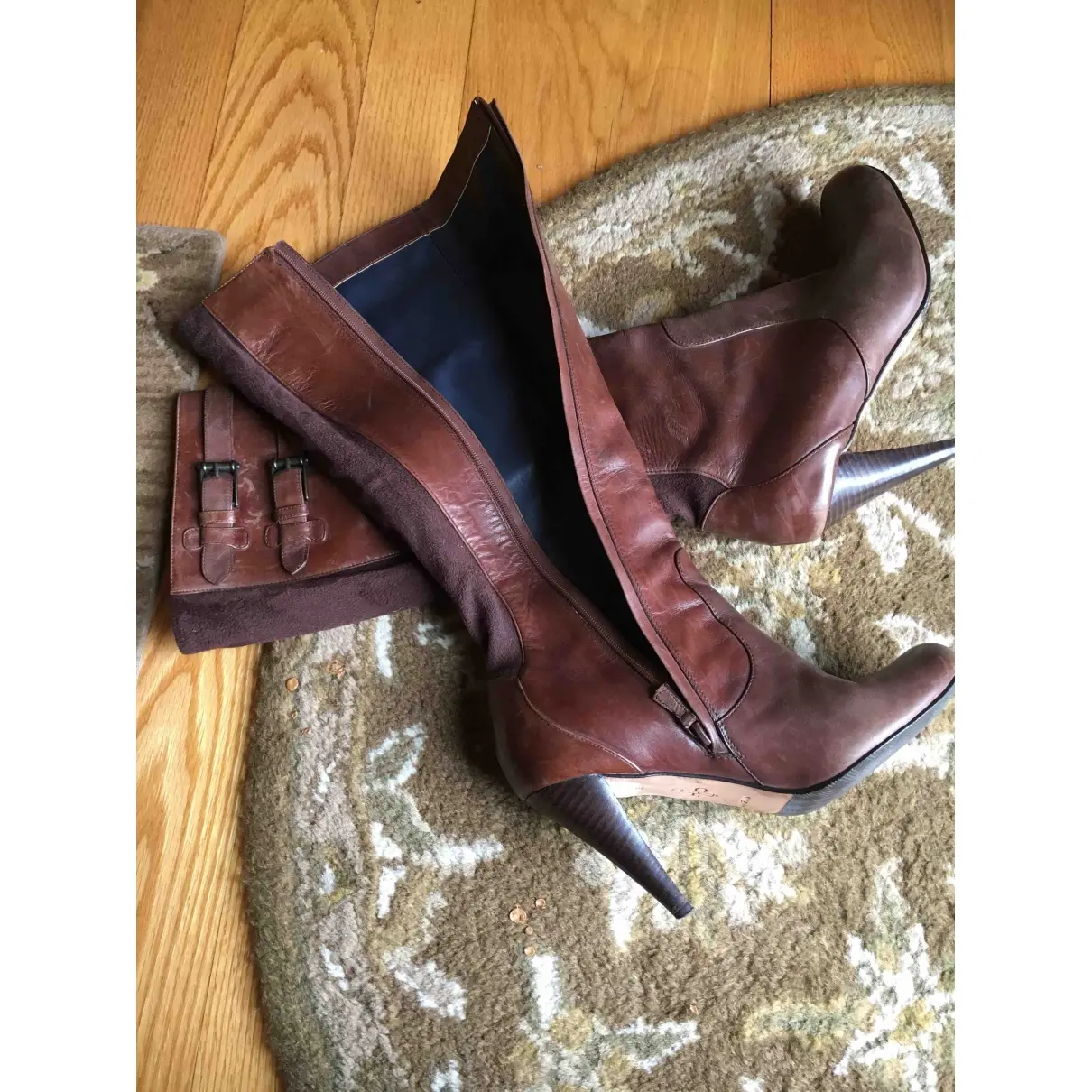Leather riding boots Cole Haan