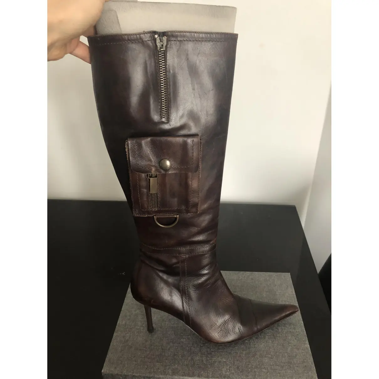 Leather boots Colisée De Sacha