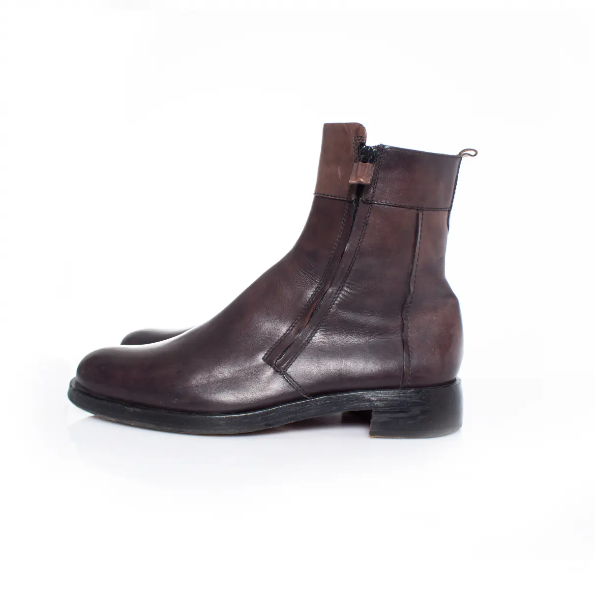 Leather boots Costume National - Vintage