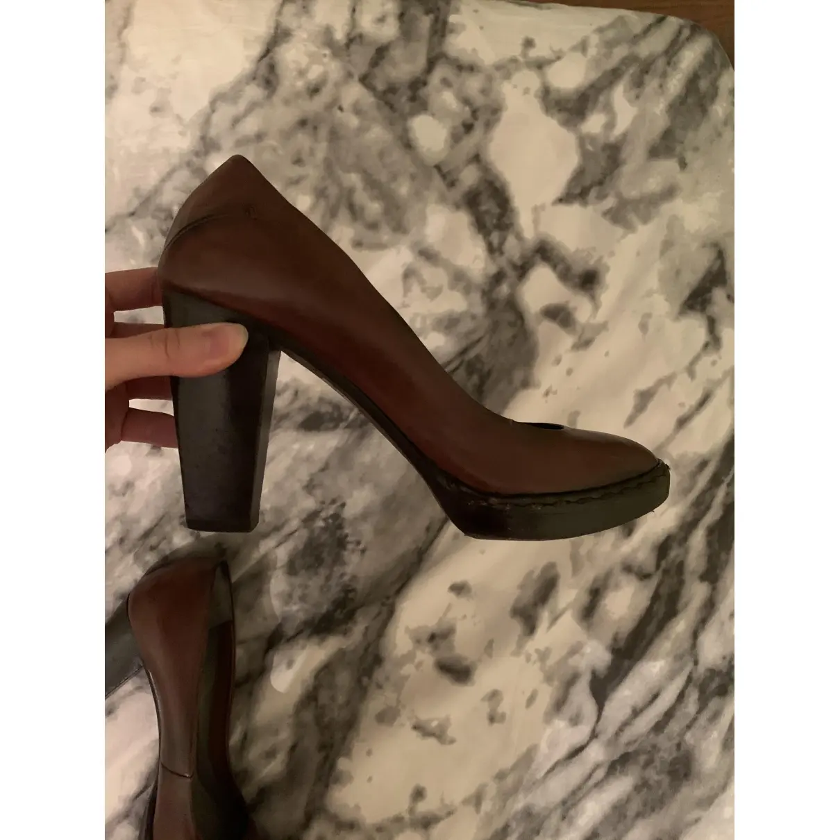 Leather heels Costume National