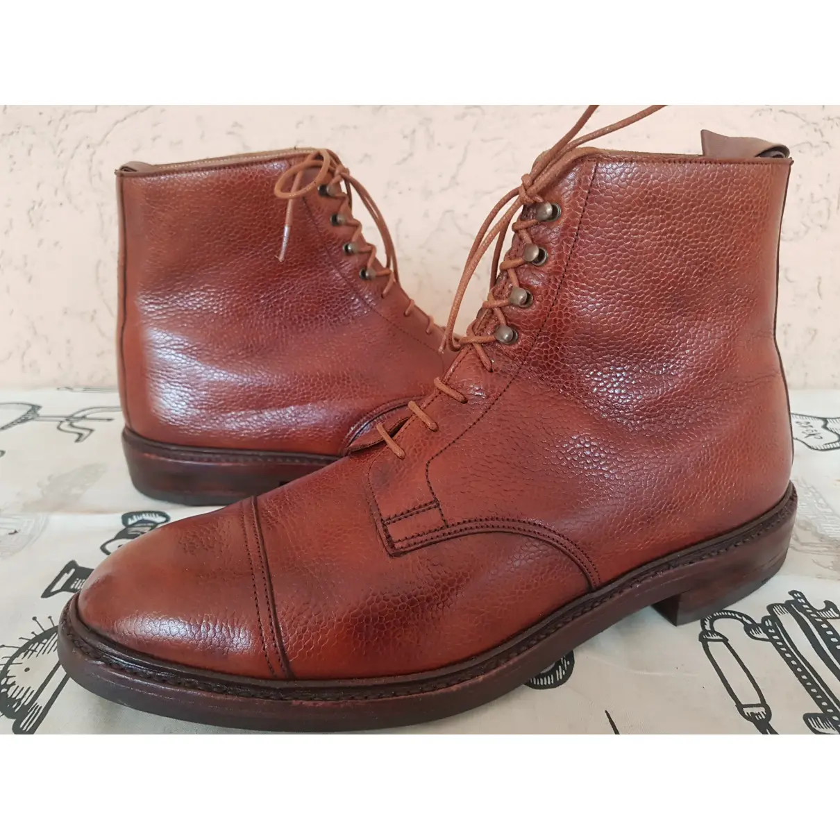 Leather boots Crockett& Jones