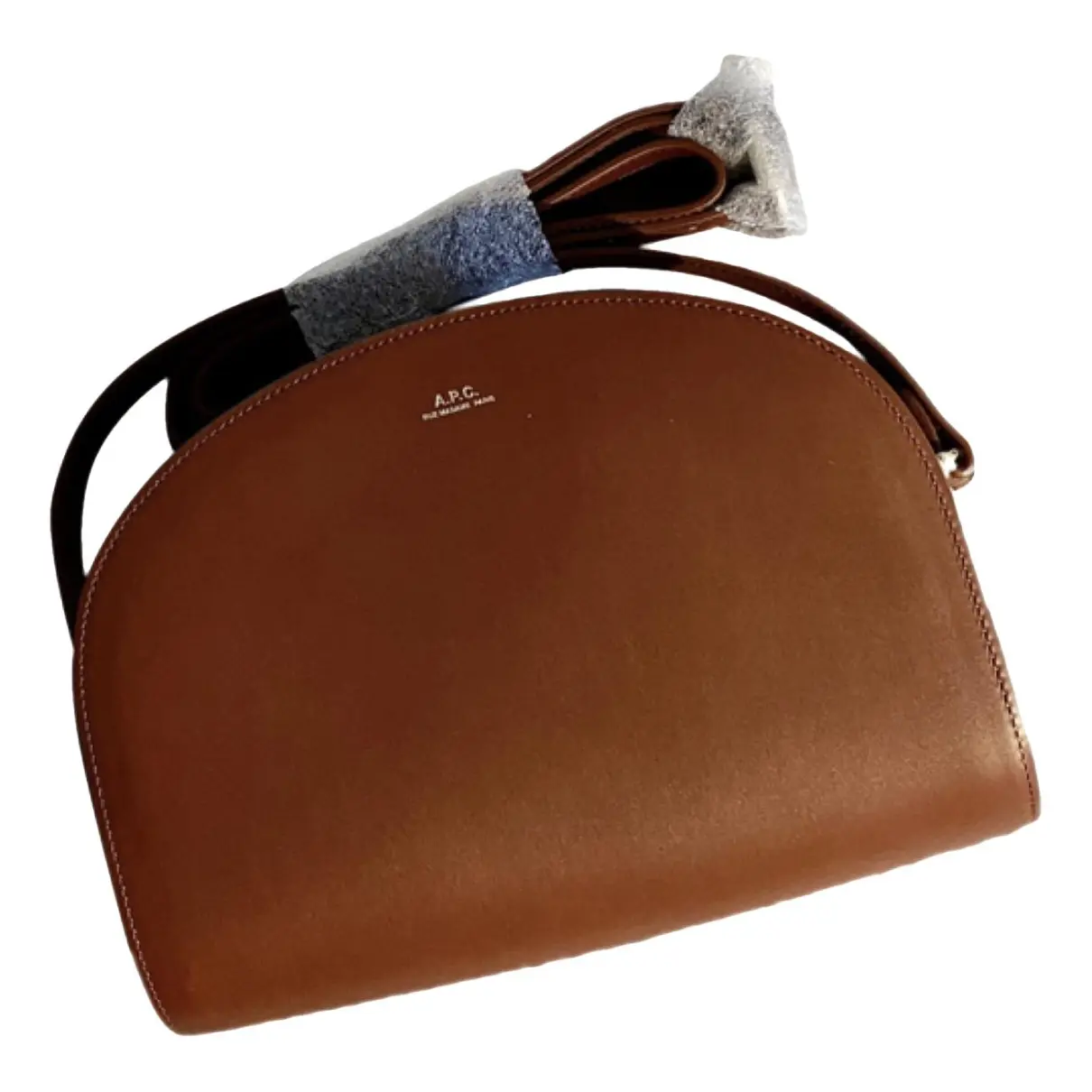 Demi-lune leather handbag APC