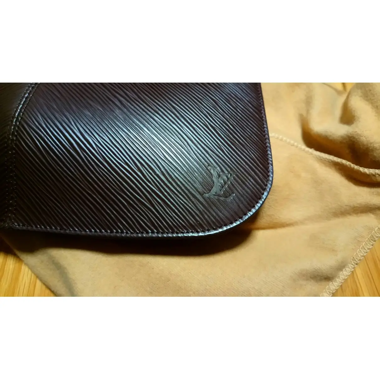 Buy Louis Vuitton Demi Lune leather clutch bag online - Vintage