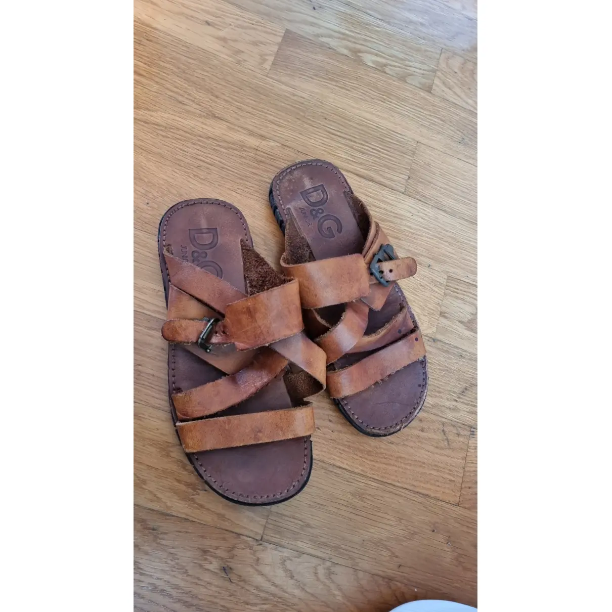Leather sandals D&G