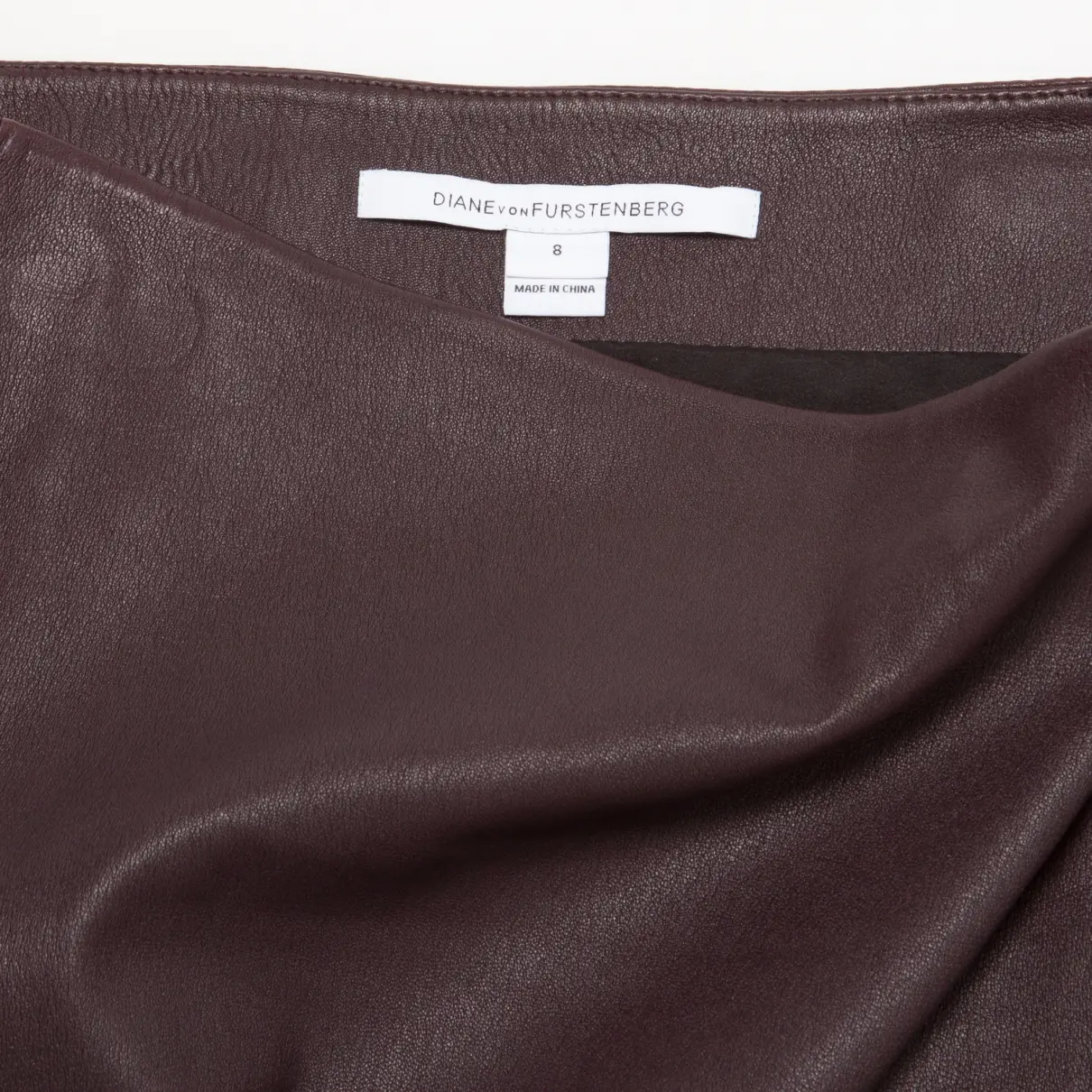 Buy Diane Von Furstenberg Leather skirt suit online
