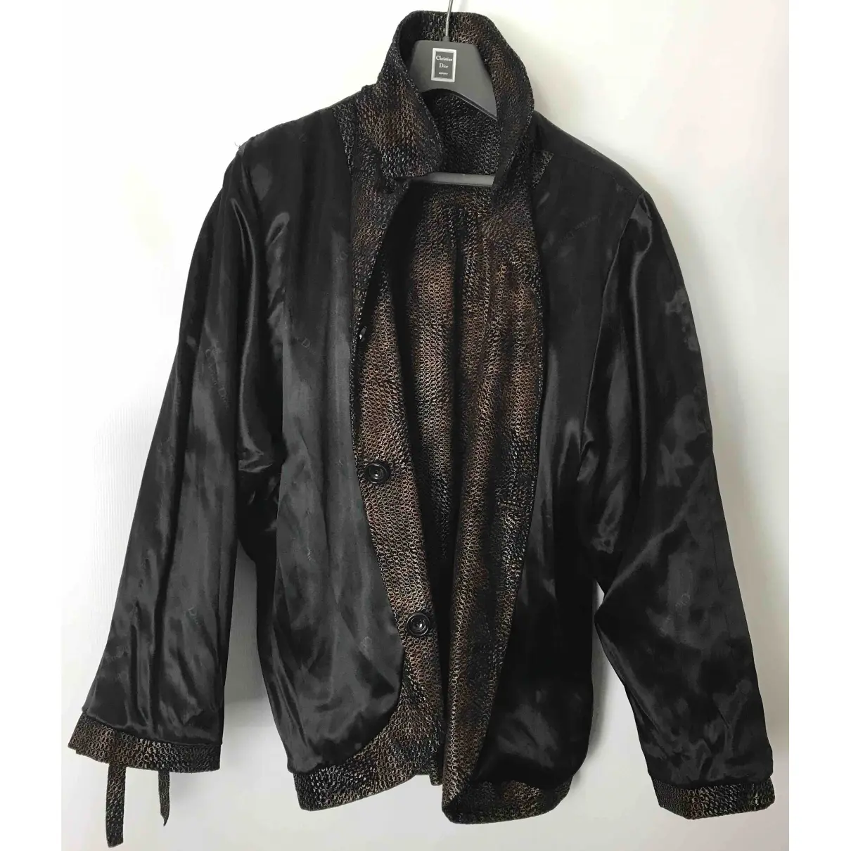 Leather biker jacket Dior - Vintage