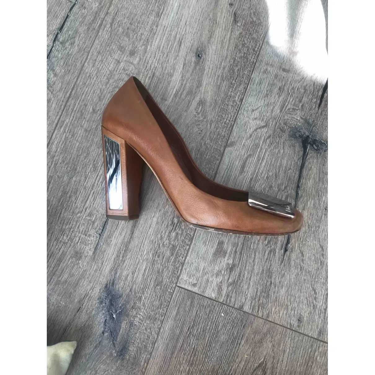 Leather heels Dior