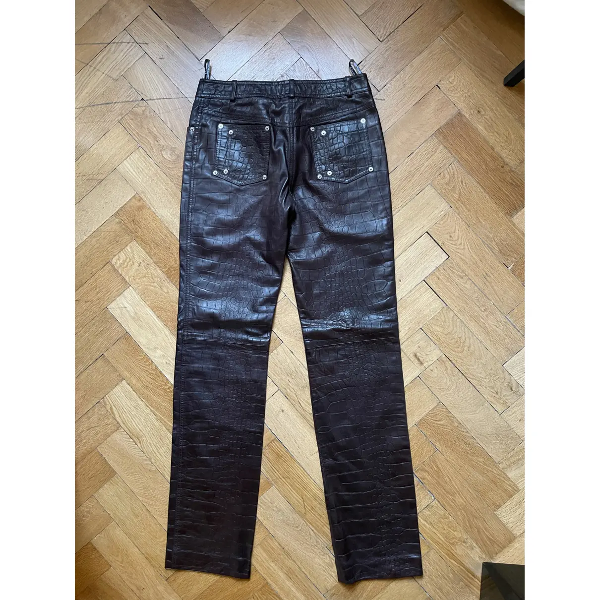 Buy Dior Leather trousers online - Vintage