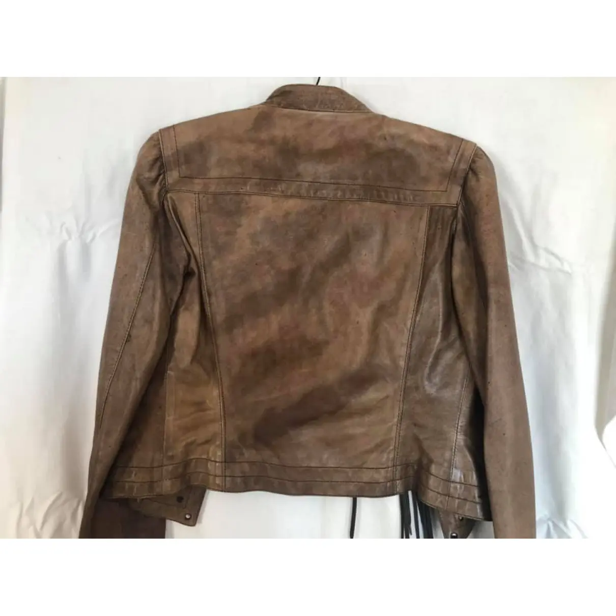 Bikkembergs Leather biker jacket for sale