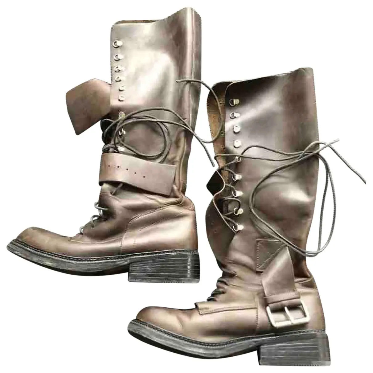 Leather boots Bikkembergs - Vintage