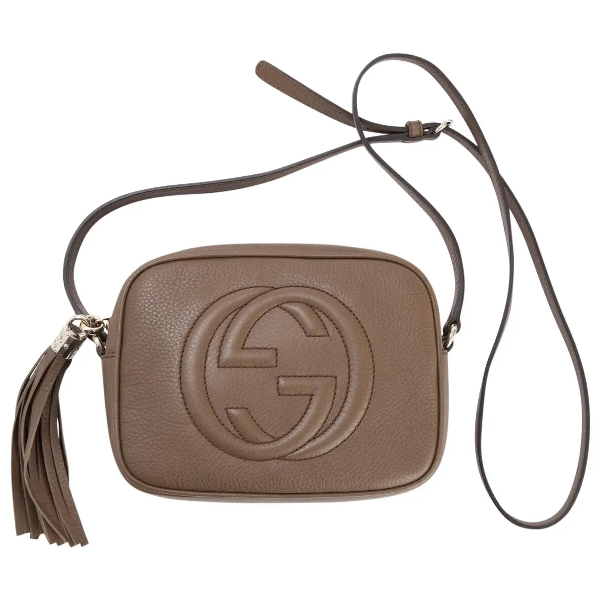 Leather "Disco Bag Soho" model handbag. Gucci