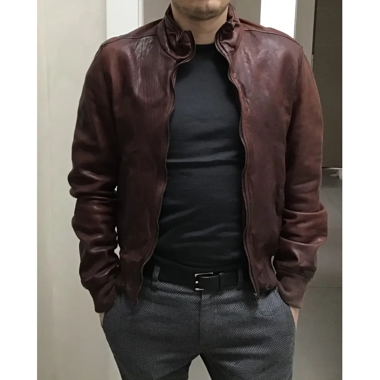 Buy Dolce & Gabbana Leather jacket online