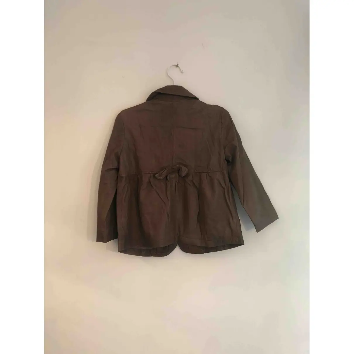 Donna Karan Leather coat for sale