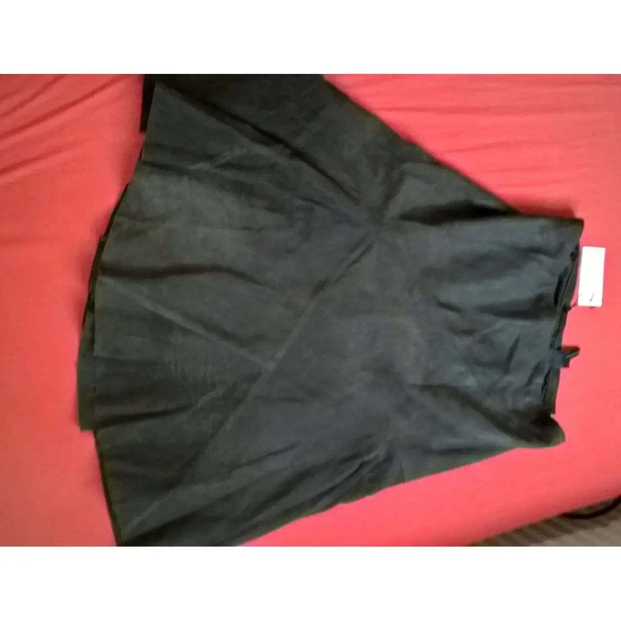 Donna Karan Leather mid-length skirt for sale