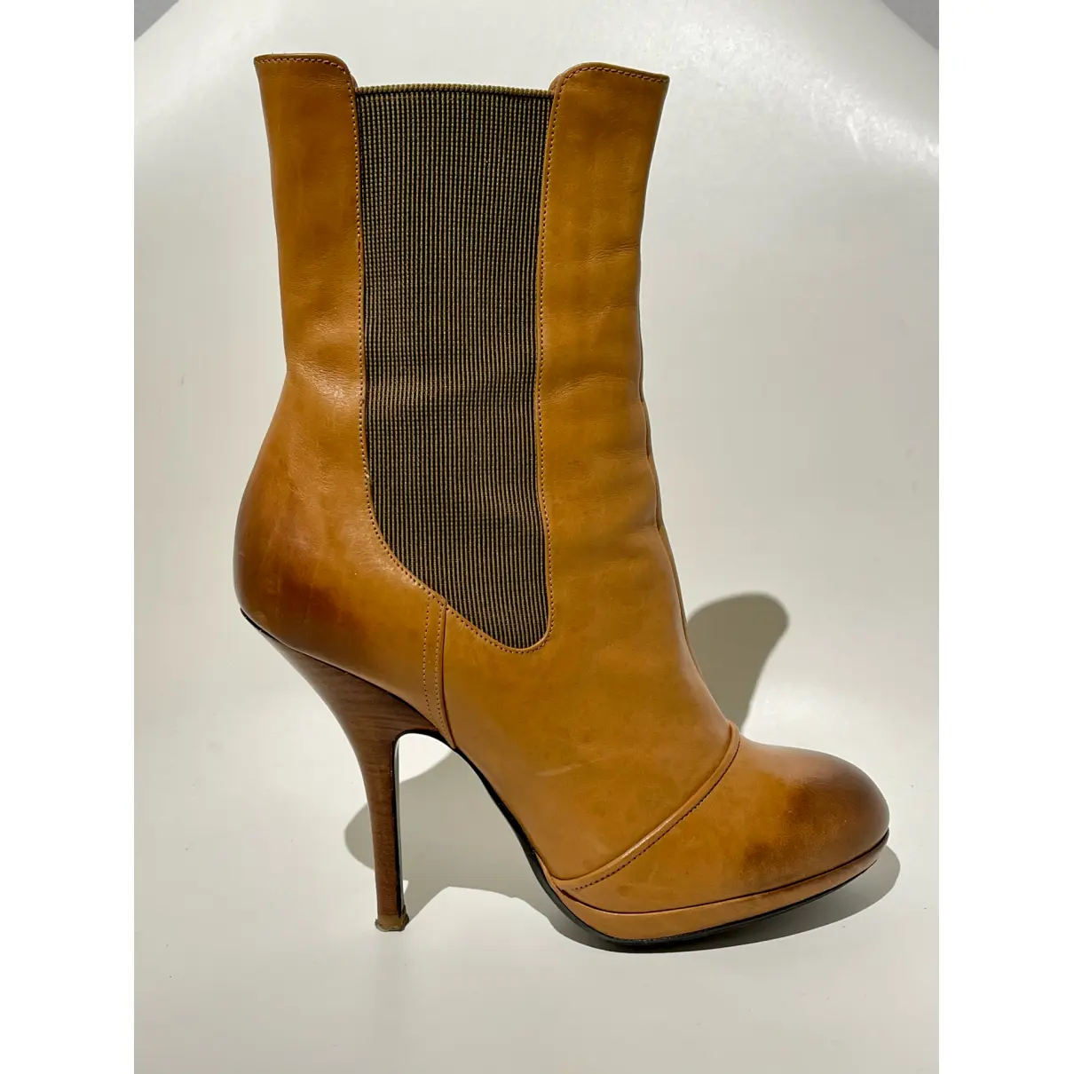Leather ankle boots Dries Van Noten