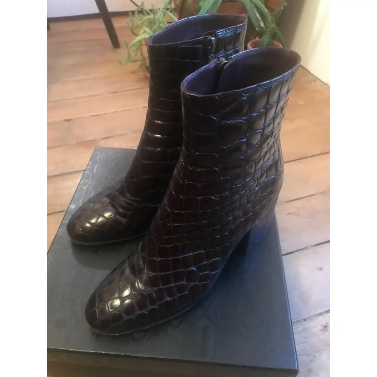 Buy Dries Van Noten Leather ankle boots online