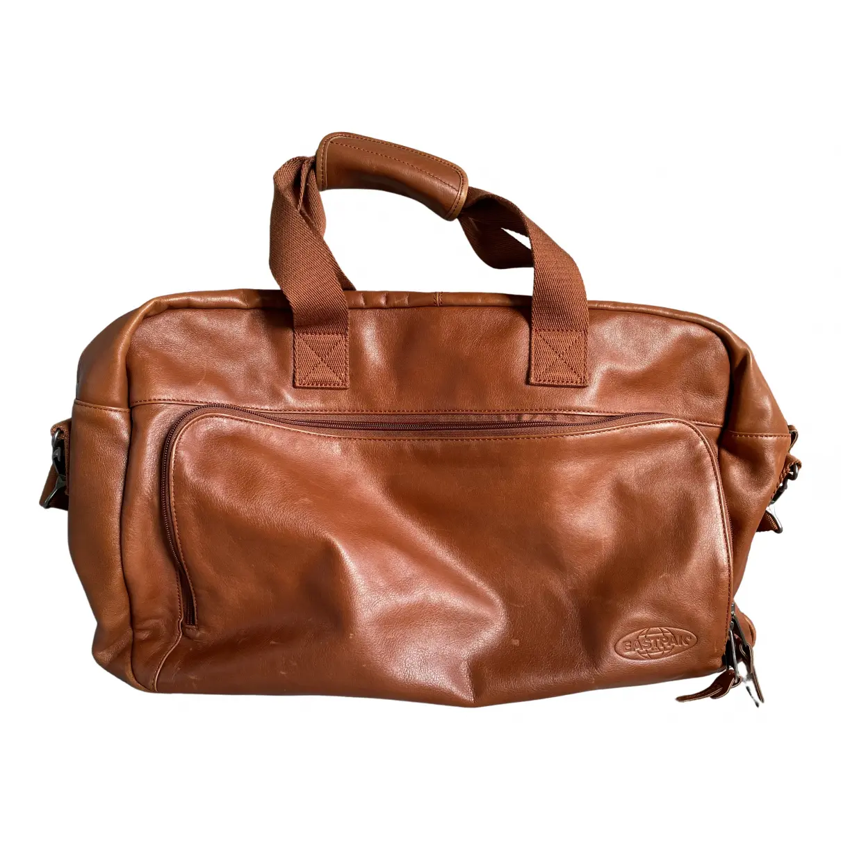 Leather weekend bag Eastpak