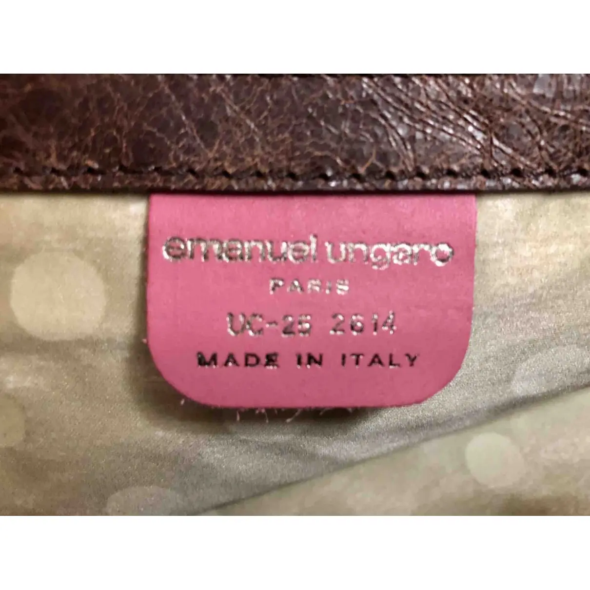 Buy Emanuel Ungaro Leather handbag online - Vintage