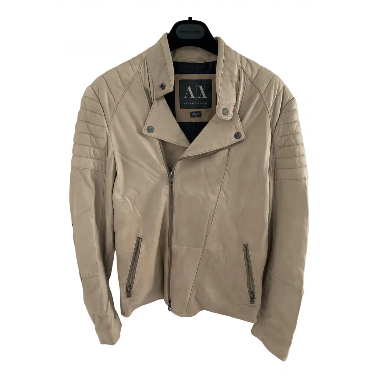 Leather jacket Armani Exchange