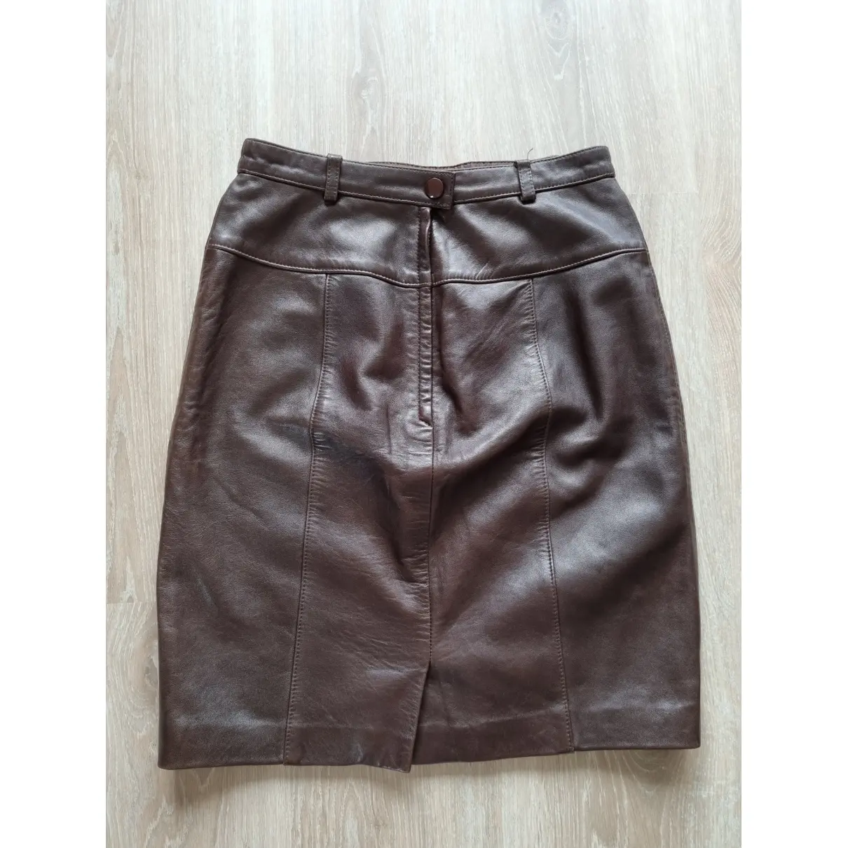 Buy Escada Leather mini skirt online - Vintage