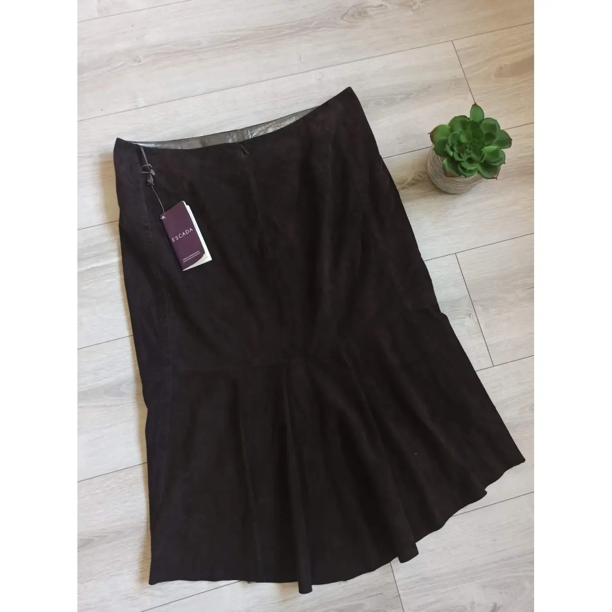 Buy Escada Leather maxi skirt online