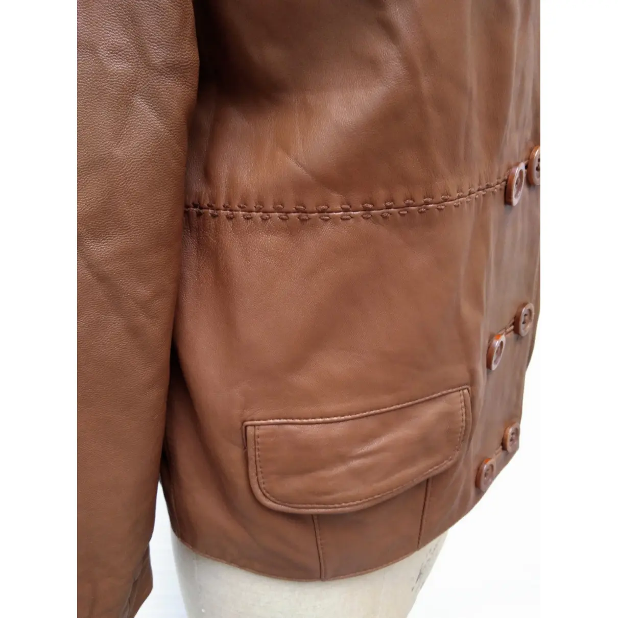 Leather biker jacket Essentiel Antwerp