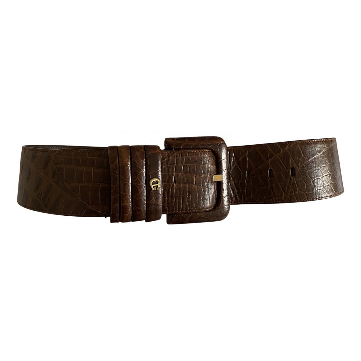 Leather belt Etienne Aigner