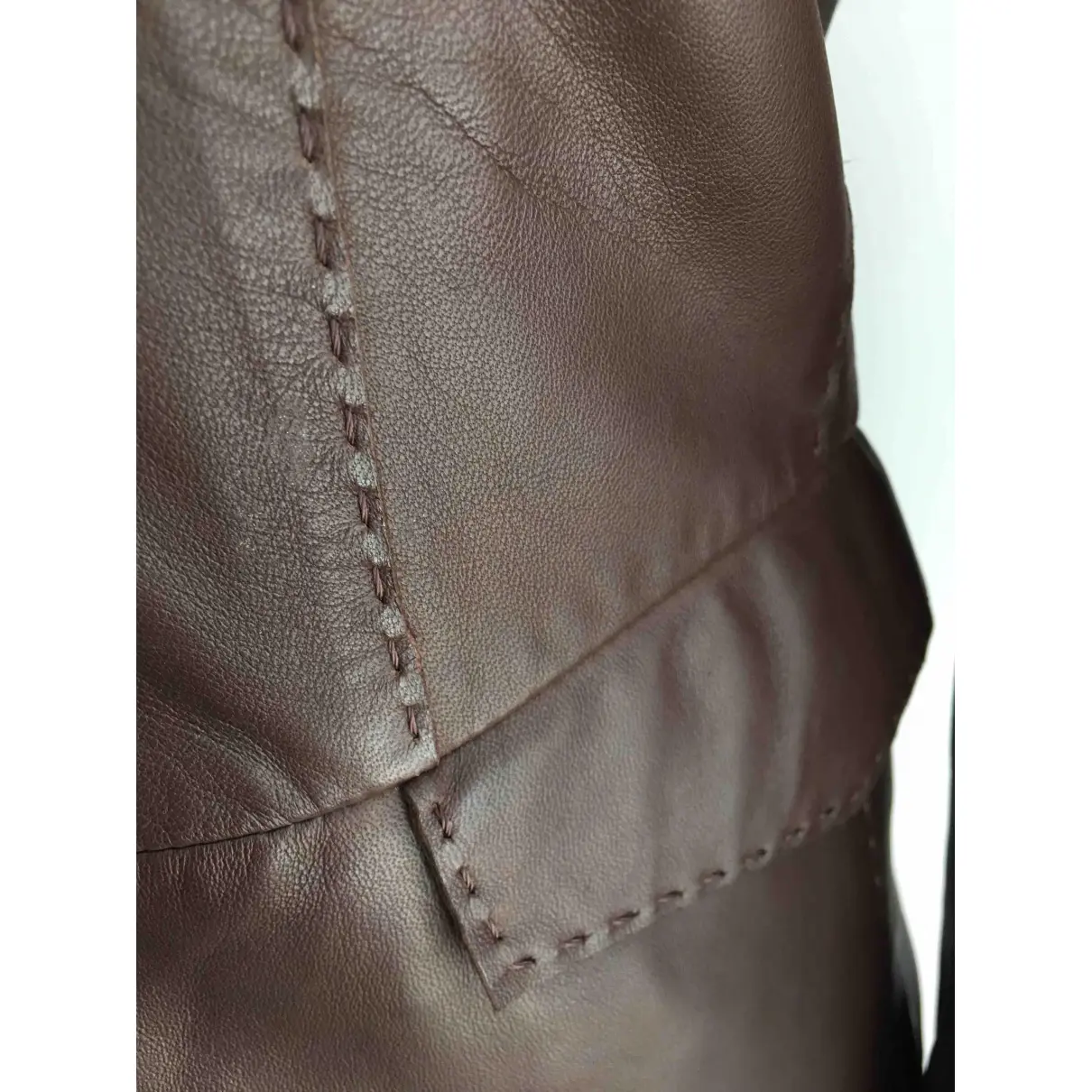 Leather blazer Faconnable