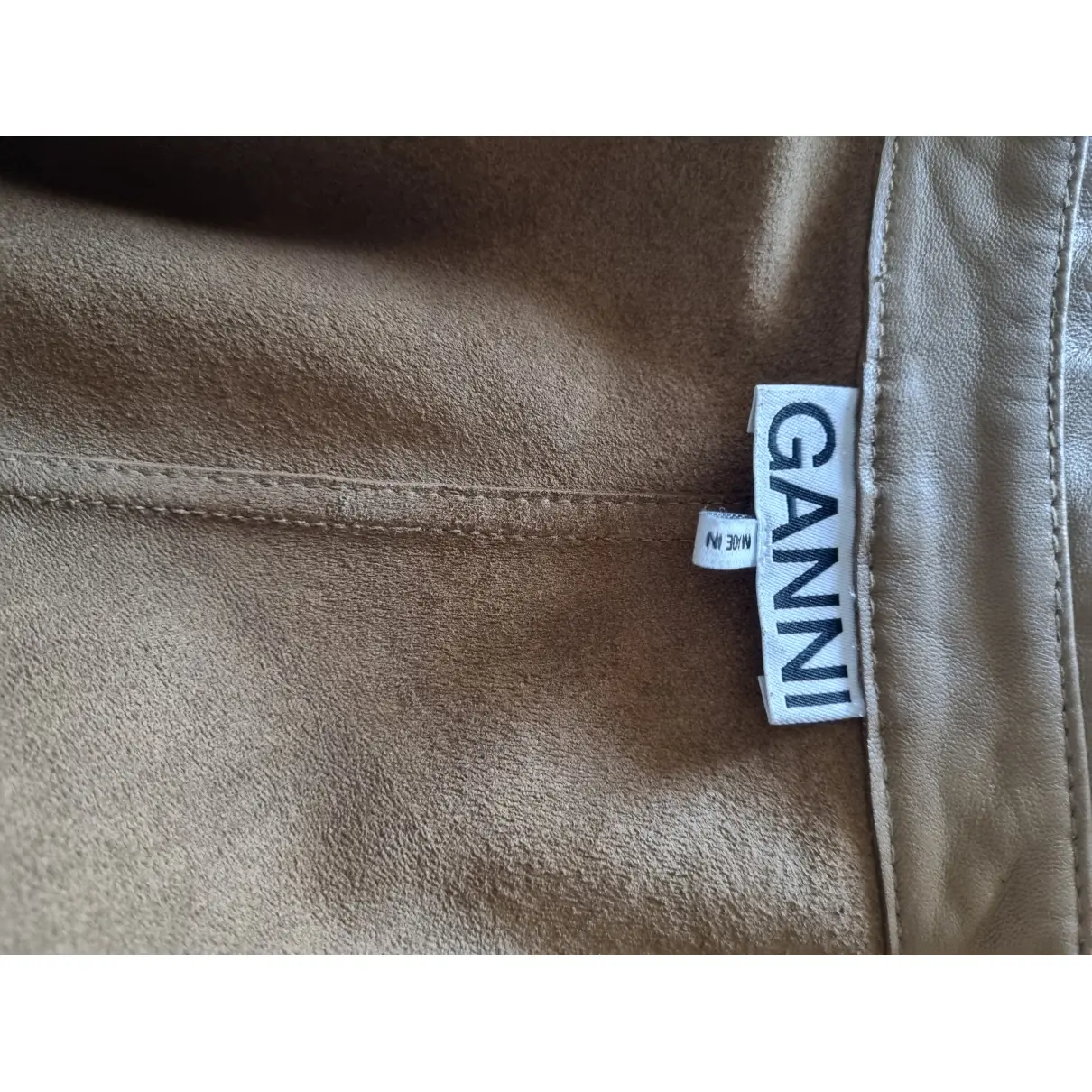Fall Winter 2019 leather shirt Ganni