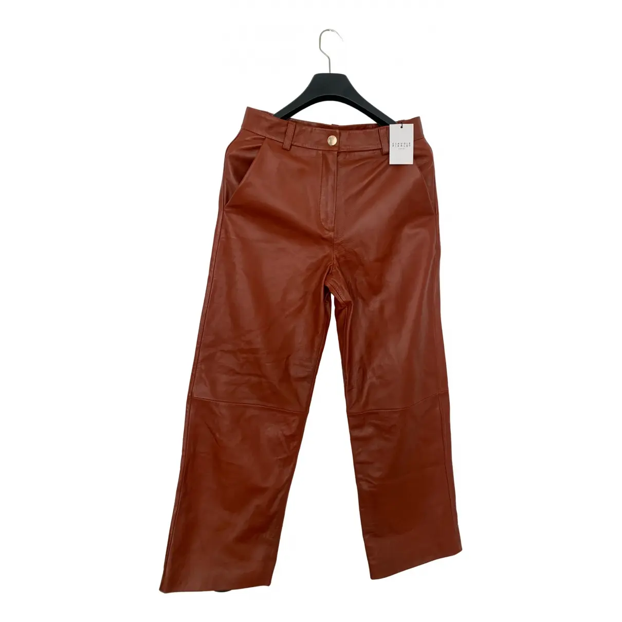 Fall Winter 2020 leather straight pants Claudie Pierlot