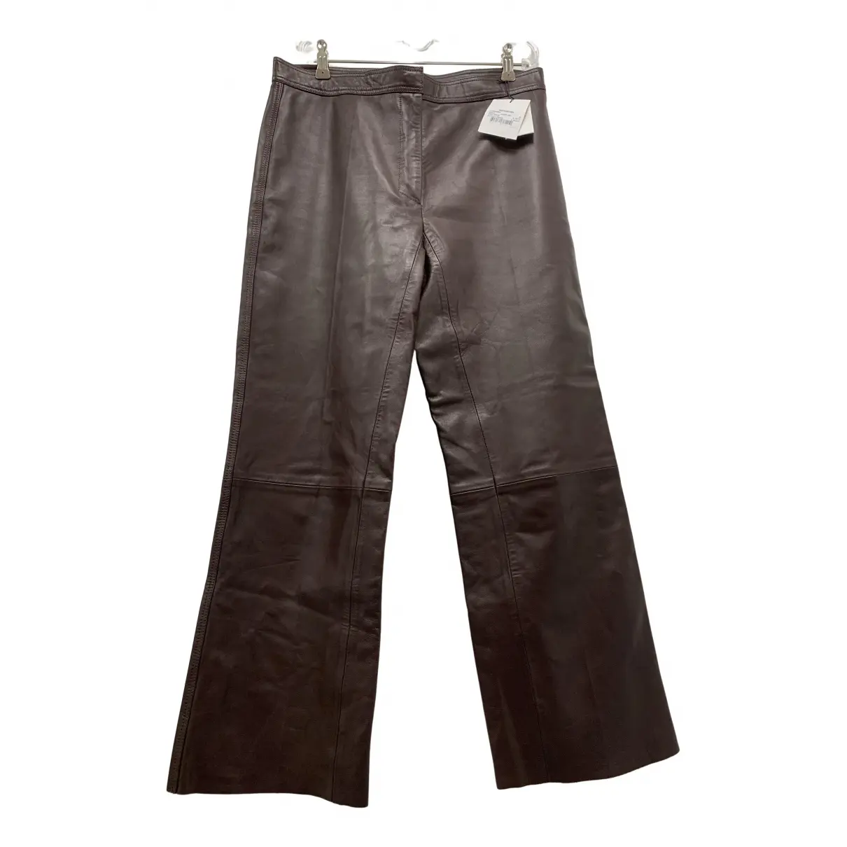 Fall Winter 2020 leather trousers Sandro