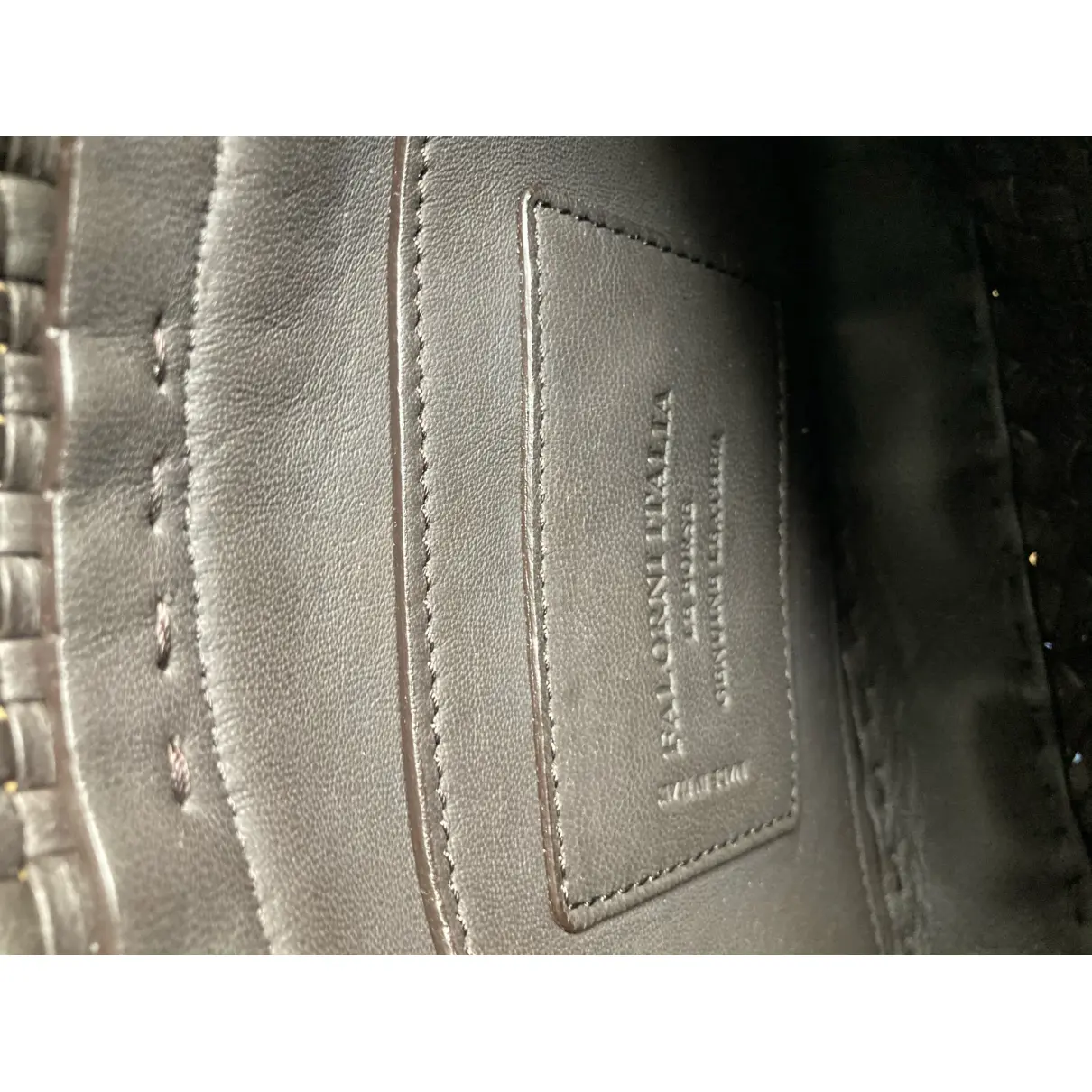 Leather handbag Falorni Italy