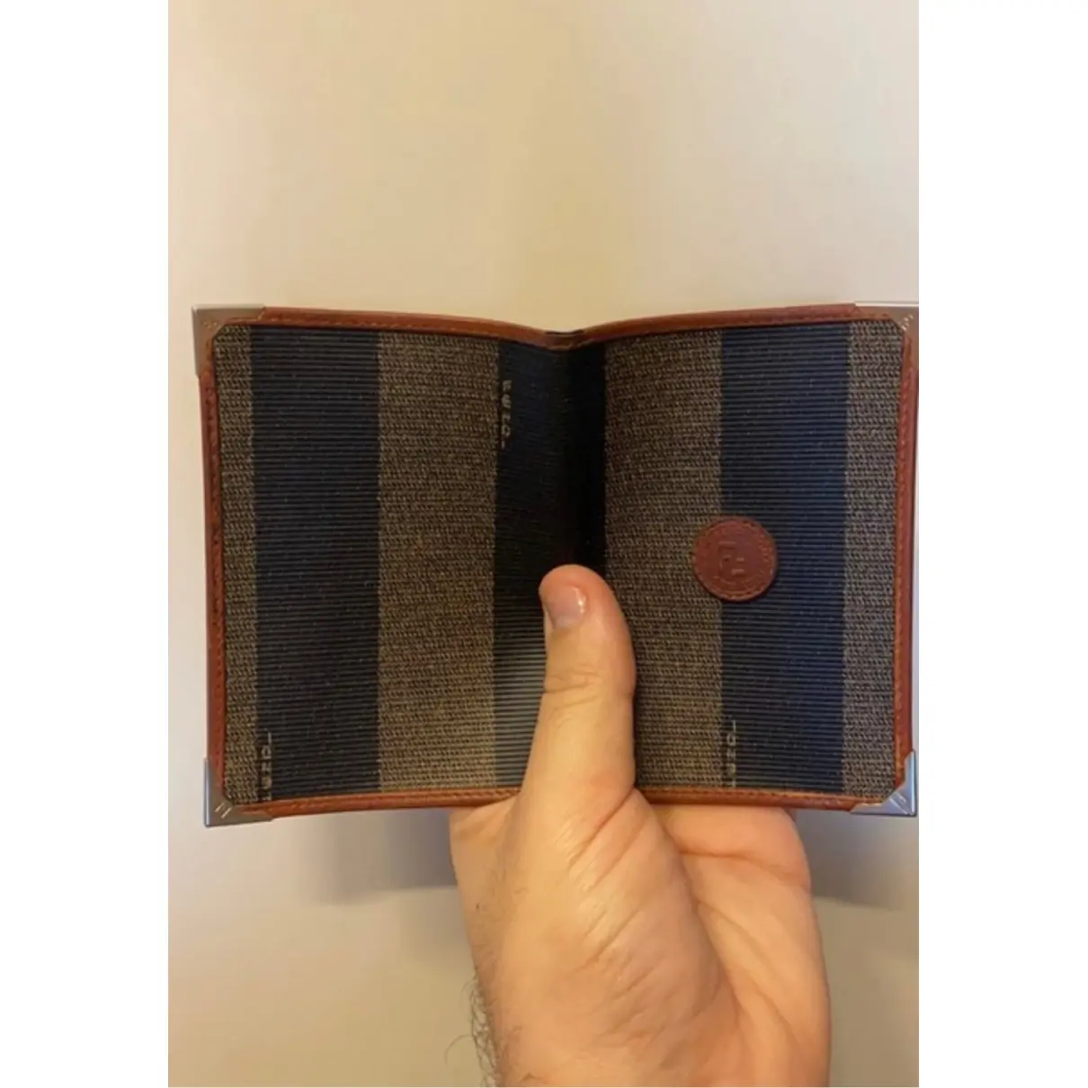 Leather card wallet Fendi - Vintage