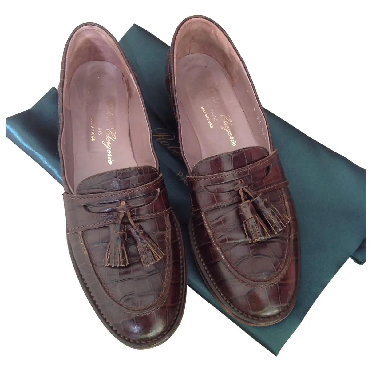 Brown Leather Flats Robert Clergerie