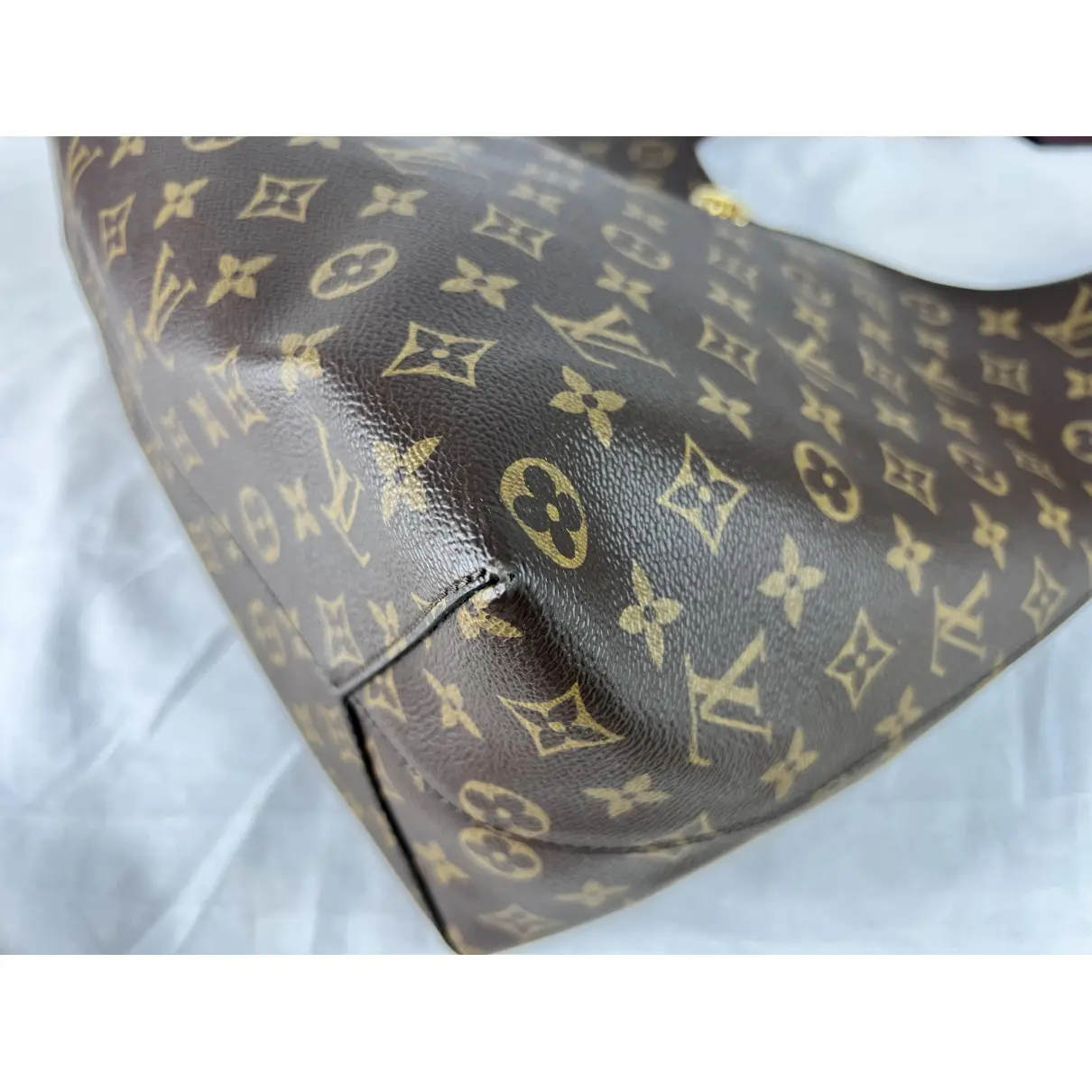 Flower Hobo leather handbag Louis Vuitton