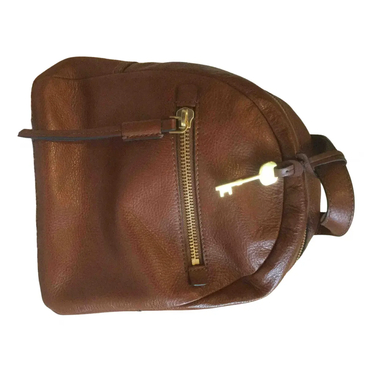 Leather backpack Fossil