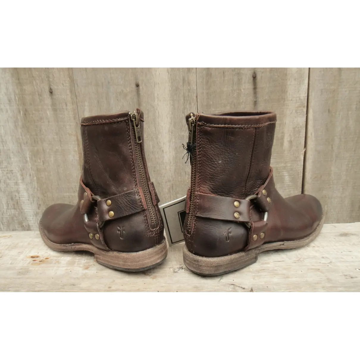 Buy Frye Leather buckled boots online