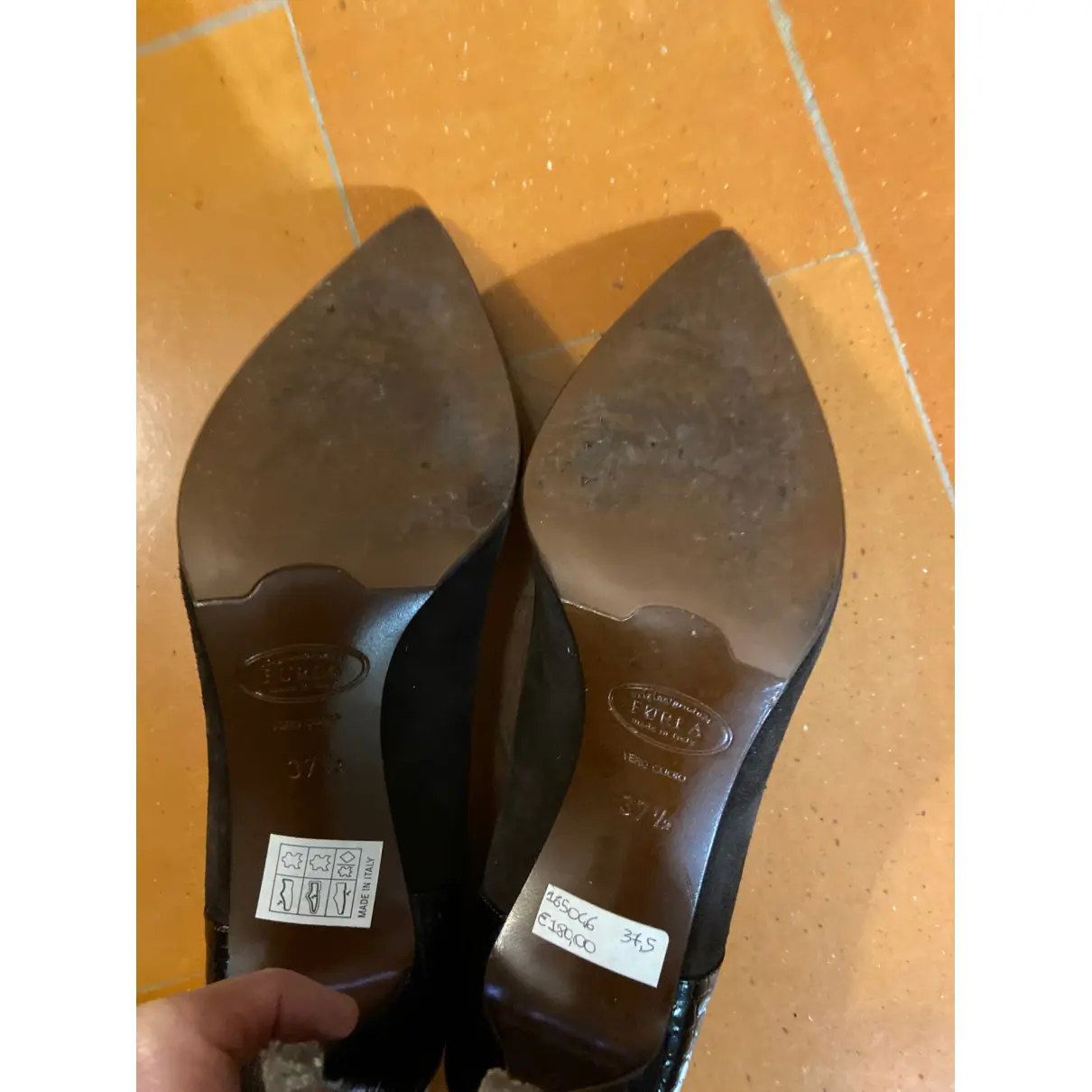 Leather heels Furla