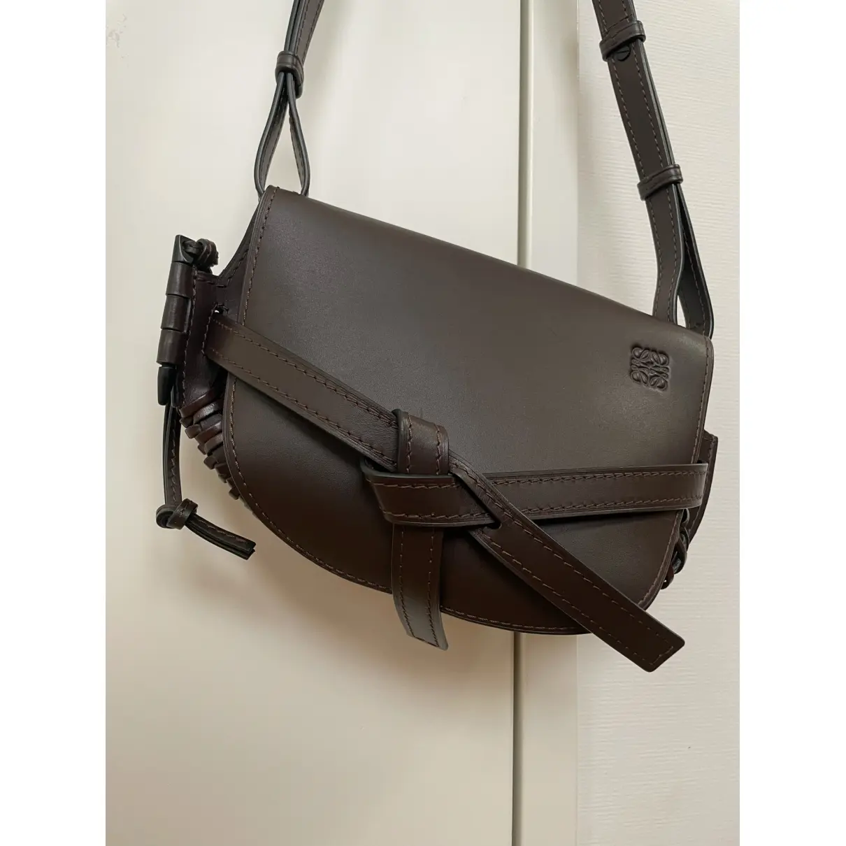 Buy Loewe Gate leather crossbody bag online