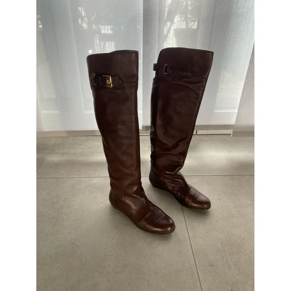Buy Gianmarco Lorenzi Leather riding boots online
