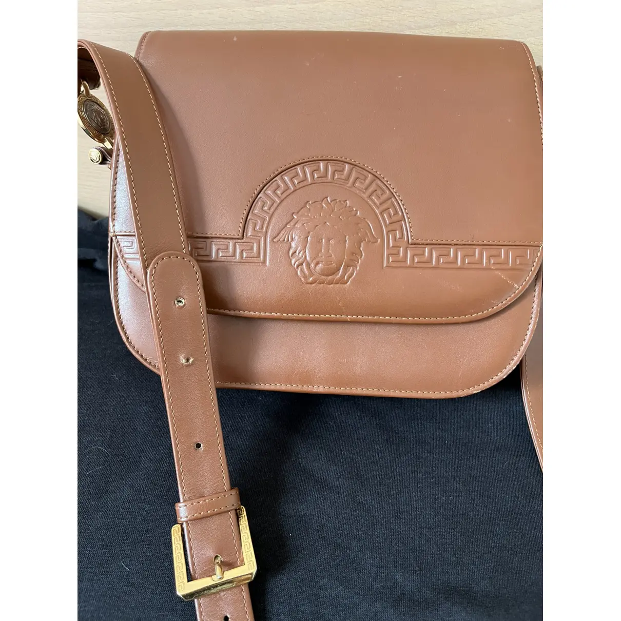 Leather crossbody bag Gianni Versace - Vintage